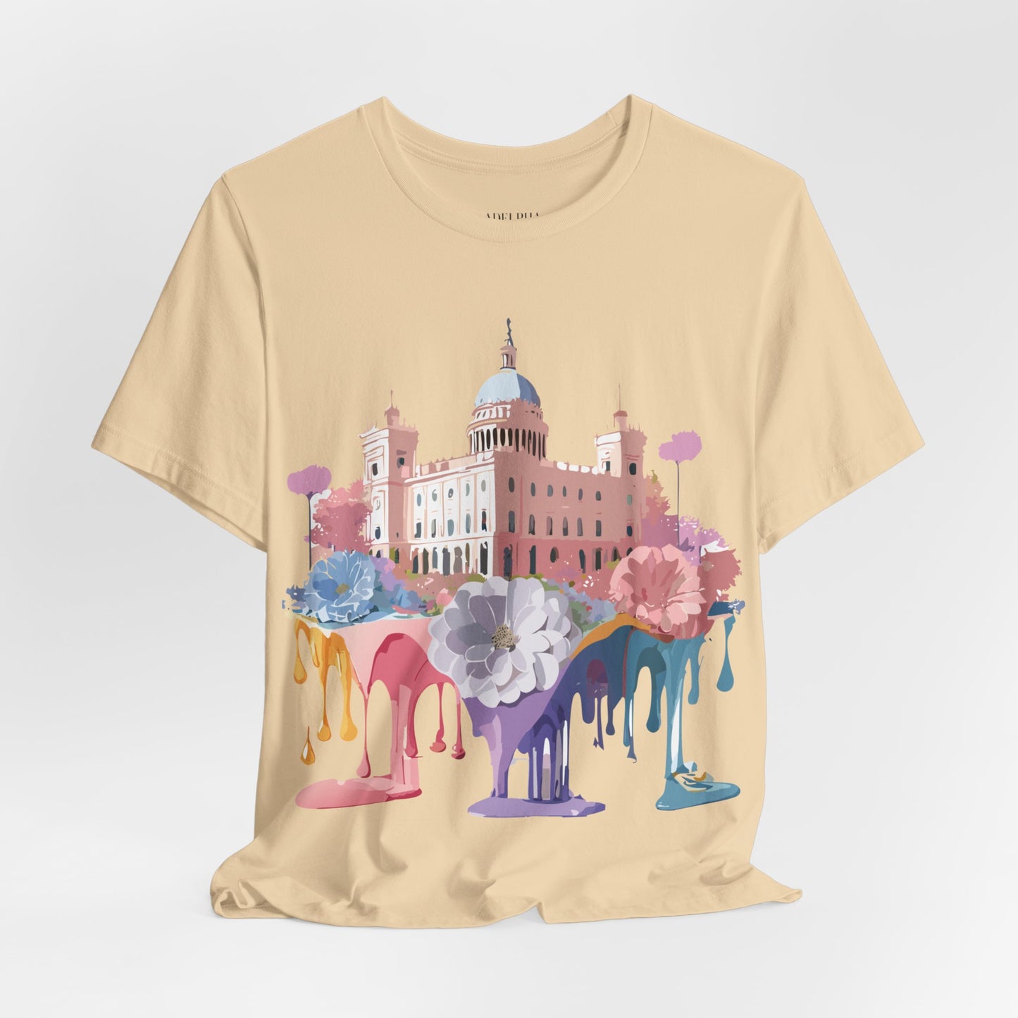 Natural Cotton Tee Shirt - Beautiful Places Collection - Madrid