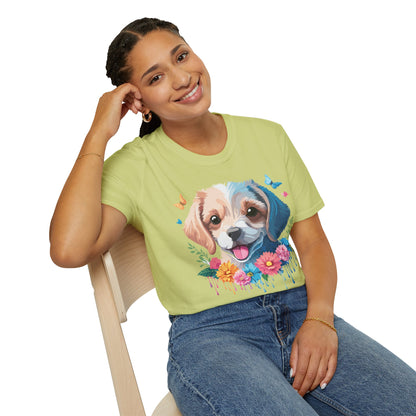 Dog Shirt Unisex Softstyle Tee Gildan 64000 100 Percent Ring Spun Cotton