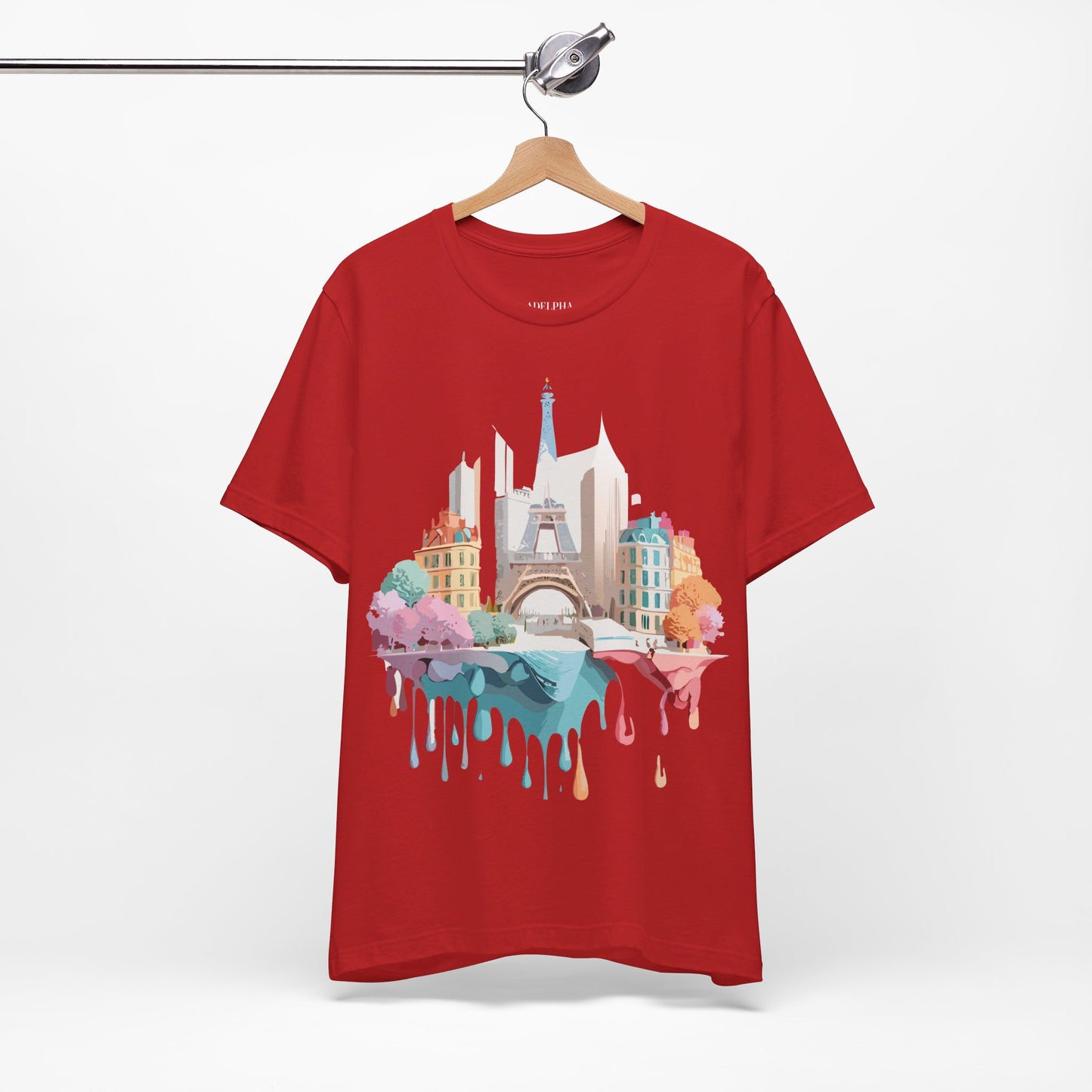 Natural Cotton Tee Shirt - Beautiful Places Collection - Paris