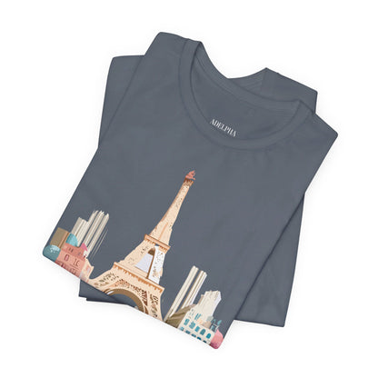 Natural Cotton Tee Shirt - Beautiful Places Collection - Paris Printify