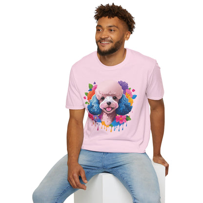 Unisex Dog Shirt Softstyle Tee 100 Percent Cotton Animal Print