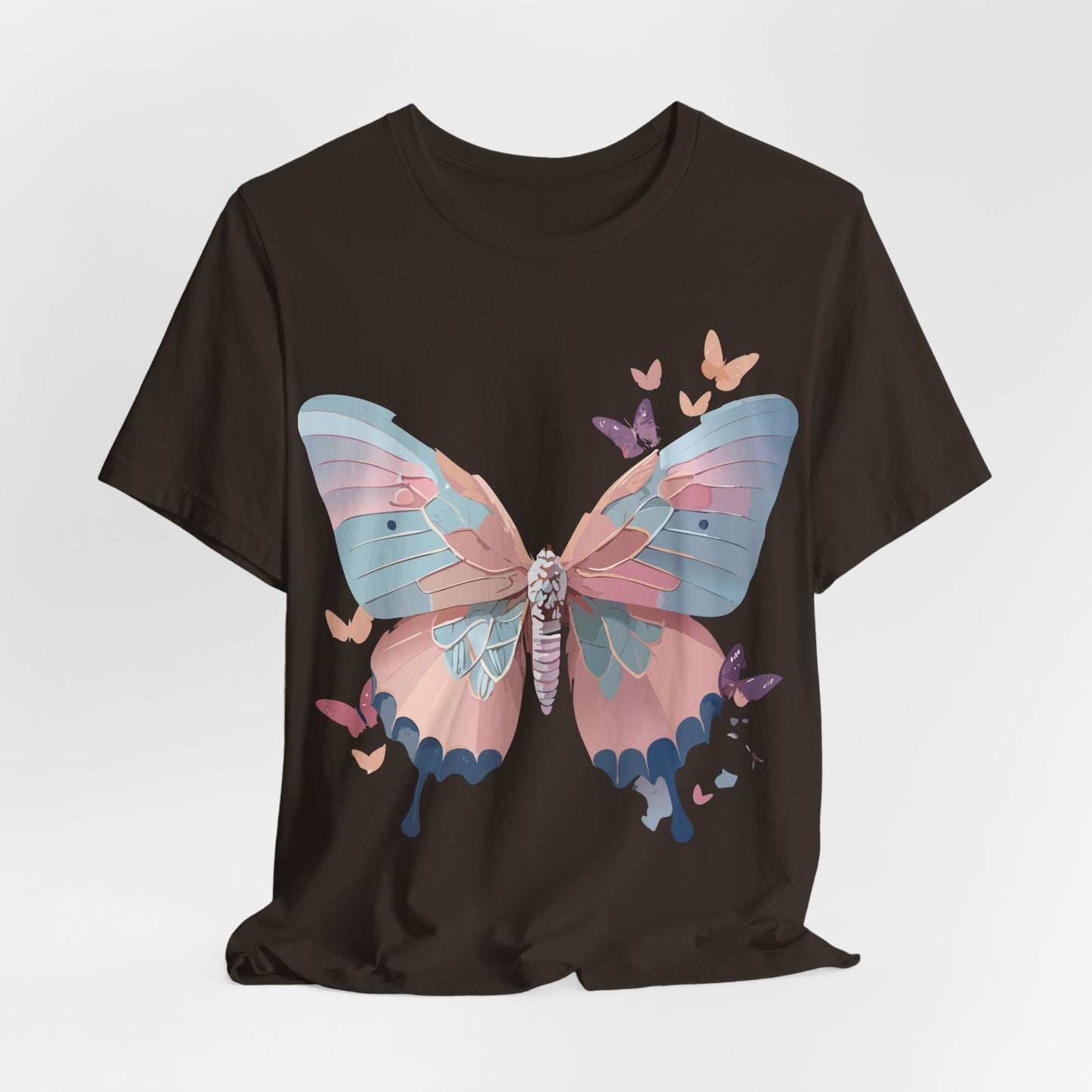 T-Shirt aus natürlicher Baumwolle mit Schmetterling