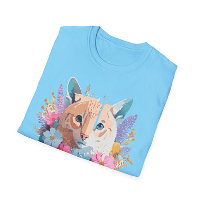 Unisex Cat Shirt Softstyle Tee 100 Percent Ring Spun Cotton Gildan 64000