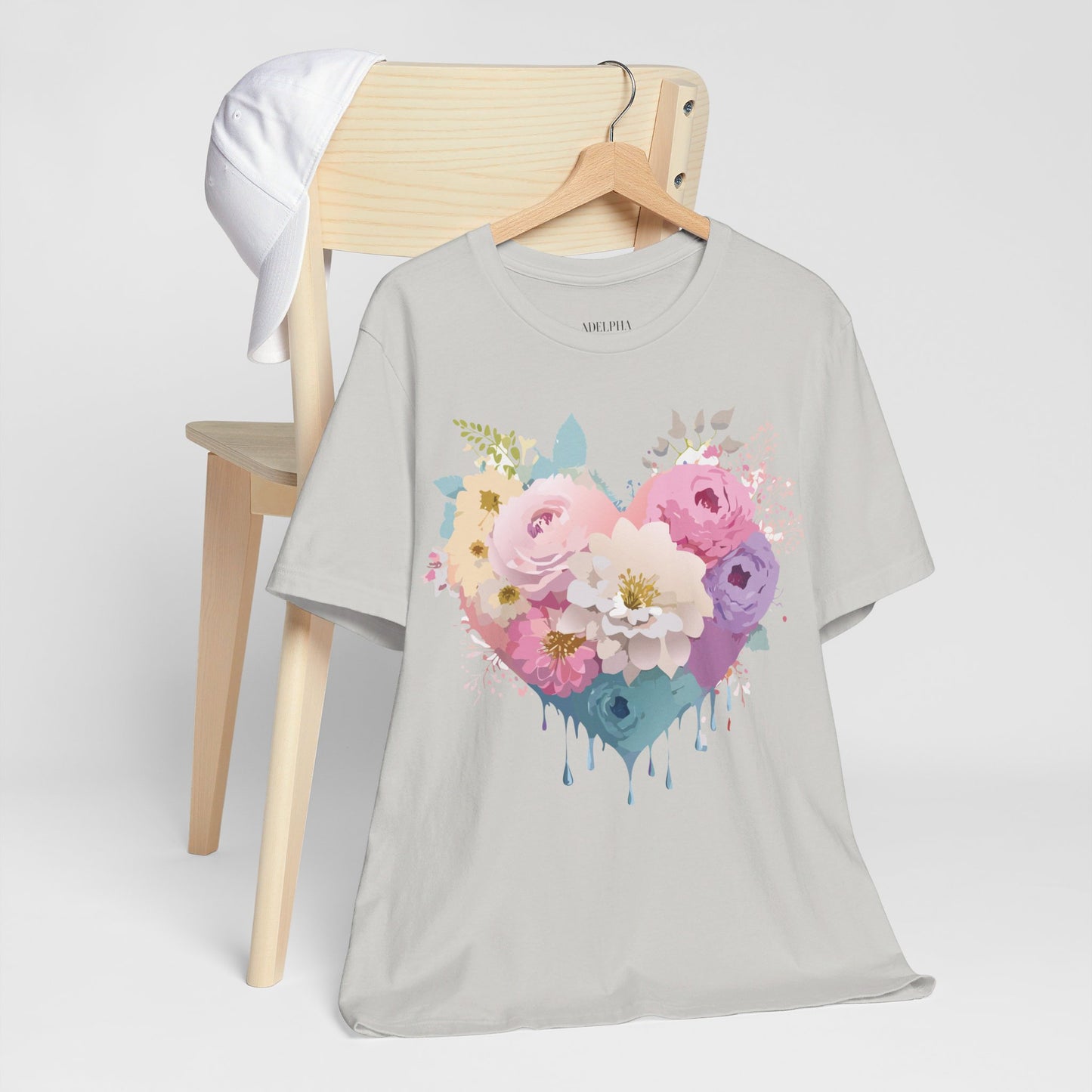 T-Shirt aus natürlicher Baumwolle – Love Story-Kollektion