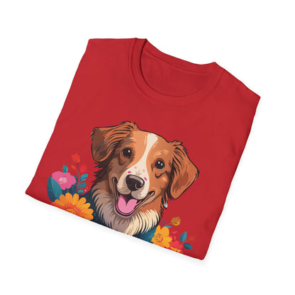 Dog Shirt Unisex Animal Tee Short Sleeve Gildan Softstyle 64000 Cotton Tee