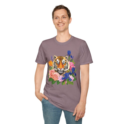 Tiger Shirt Unisex Animal Tee Gildan Softstyle 64000 100 Percent Cotton