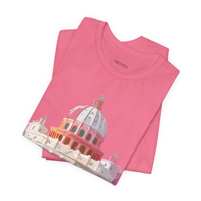 Natural Cotton Tee Shirt - Beautiful Places Collection - Rome Printify