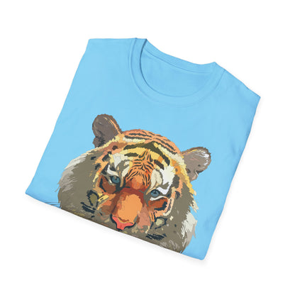 Unisex Tiger Shirt Gildan Softstyle 64000 Cotton Tee For Everyday Comfort