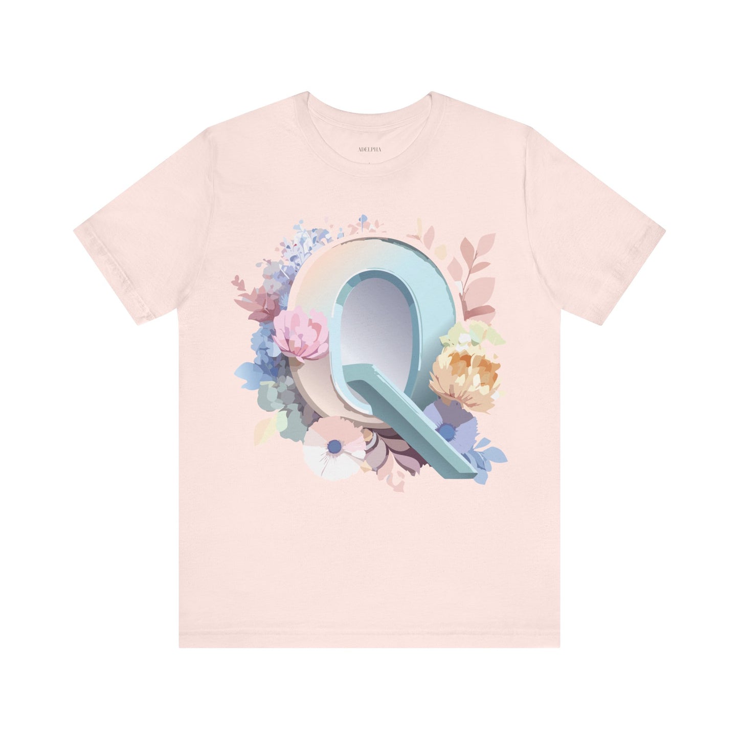 T-shirt en coton naturel - Collection Lettres - Q