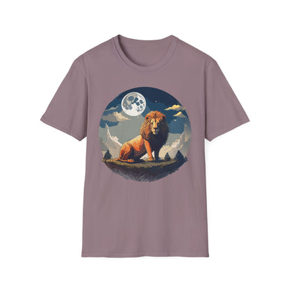 Lion Shirt Unisex Animal Tee Softstyle 64000 100 Percent Ring-Spun Cotton