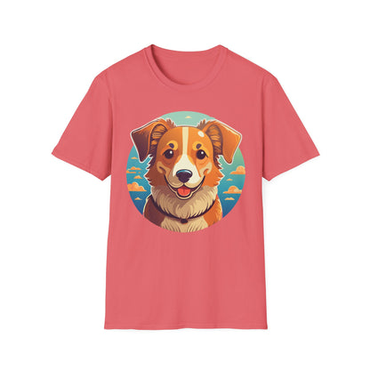 Dog Shirt Unisex Animal Tee One Hundred Percent Cotton Softstyle Gildan 64000