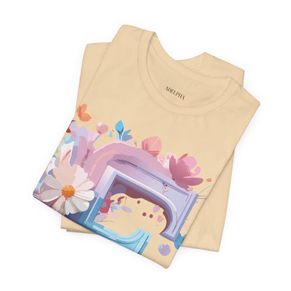 Natural Cotton Tee Shirt - Letters Collection - F Printify