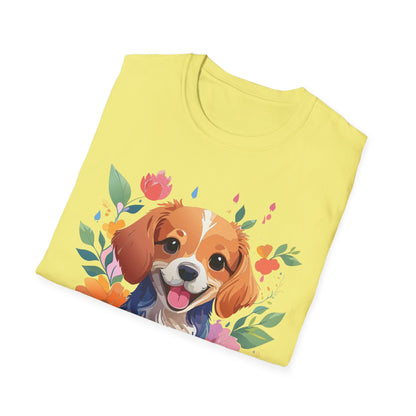 Dog Shirt Animal Print Tee Unisex Gildan Softstyle 64000 Cotton Tee