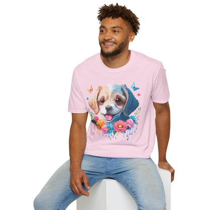 Dog Shirt Unisex Softstyle Tee Gildan 64000 100 Percent Ring Spun Cotton