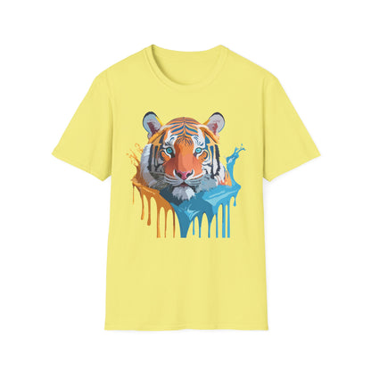 Tiger Shirt Unisex Animal Tee Ring Spun Cotton Gildan Softstyle Short Sleeve