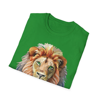 Lion Shirt Unisex Animal Tee Gildan Softstyle 64000 Cotton Comfort