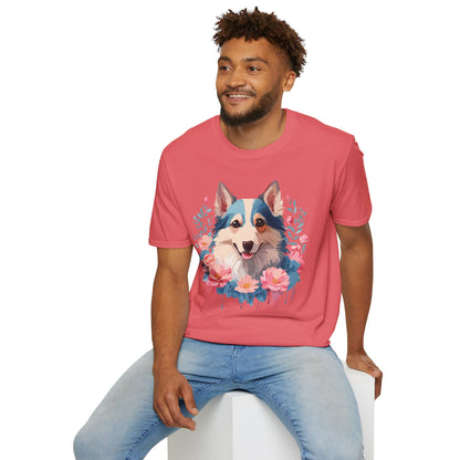 Dog Shirt Unisex Animal Tee Softstyle Cotton Lightweight Breathable