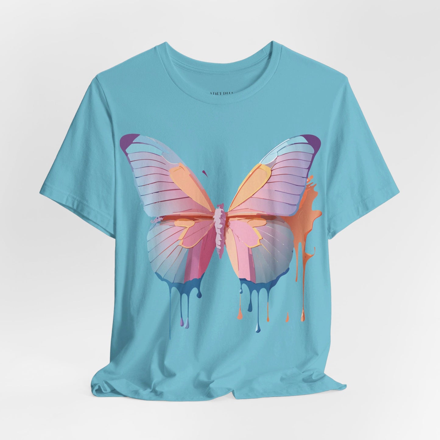 T-shirt en coton naturel avec papillon