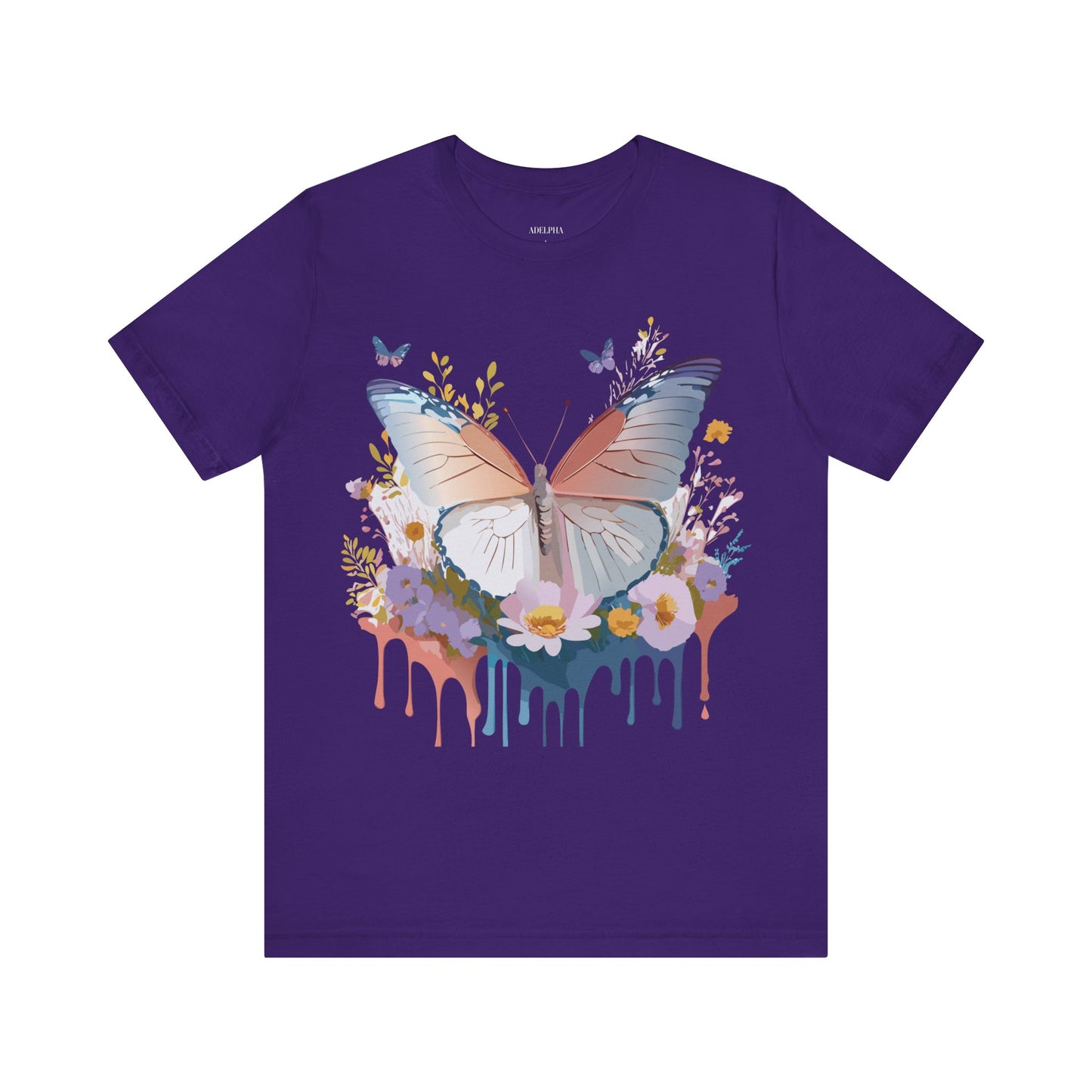 T-Shirt aus natürlicher Baumwolle mit Schmetterling