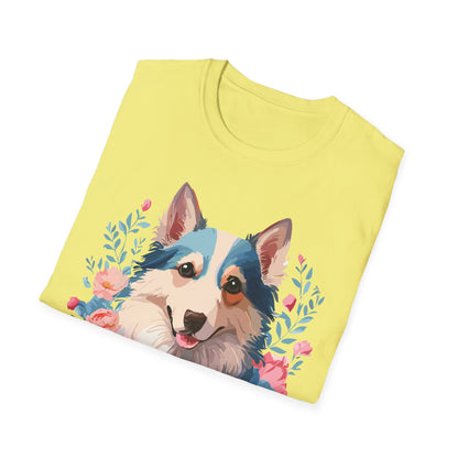 Dog Shirt Unisex Animal Tee Softstyle Cotton Lightweight Breathable