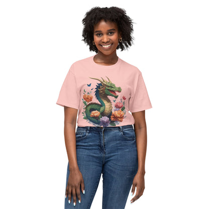 Dragon T Shirt With Art Print HD Cotton Unisex Tee Vintage Dragon Design