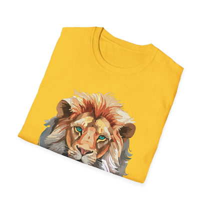Lion Shirt Unisex Animal Tee Gildan Softstyle 64000 Cotton Tee