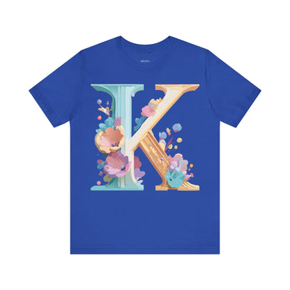 Natural Cotton Tee Shirt - Letters Collection - K Printify