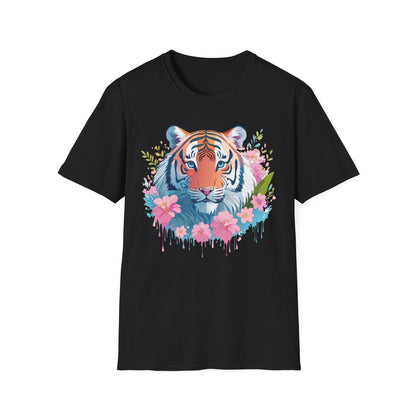 Unisex Tiger Shirt Gildan Softstyle 64000 Cotton Tee Everyday Comfort