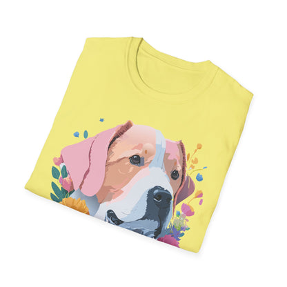 Dog Shirt Unisex Softstyle Cotton Tee 64000 Graphic Animal Print