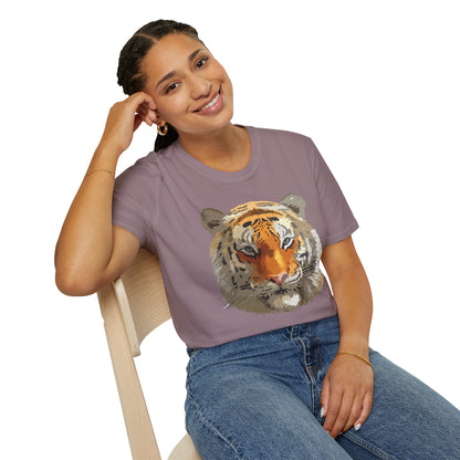 Unisex Tiger Shirt Animal Print Tee Gildan Softstyle Cotton Quality