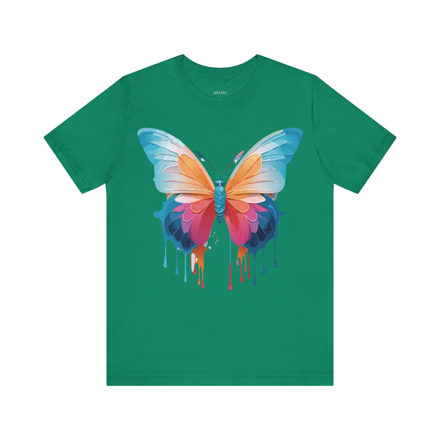 T-Shirt aus natürlicher Baumwolle mit Schmetterling