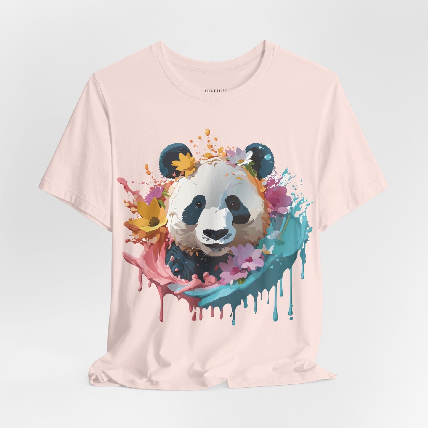 T-shirt en coton naturel avec panda