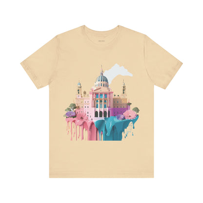 Natural Cotton Tee Shirt - Beautiful Places Collection - Madrid Printify