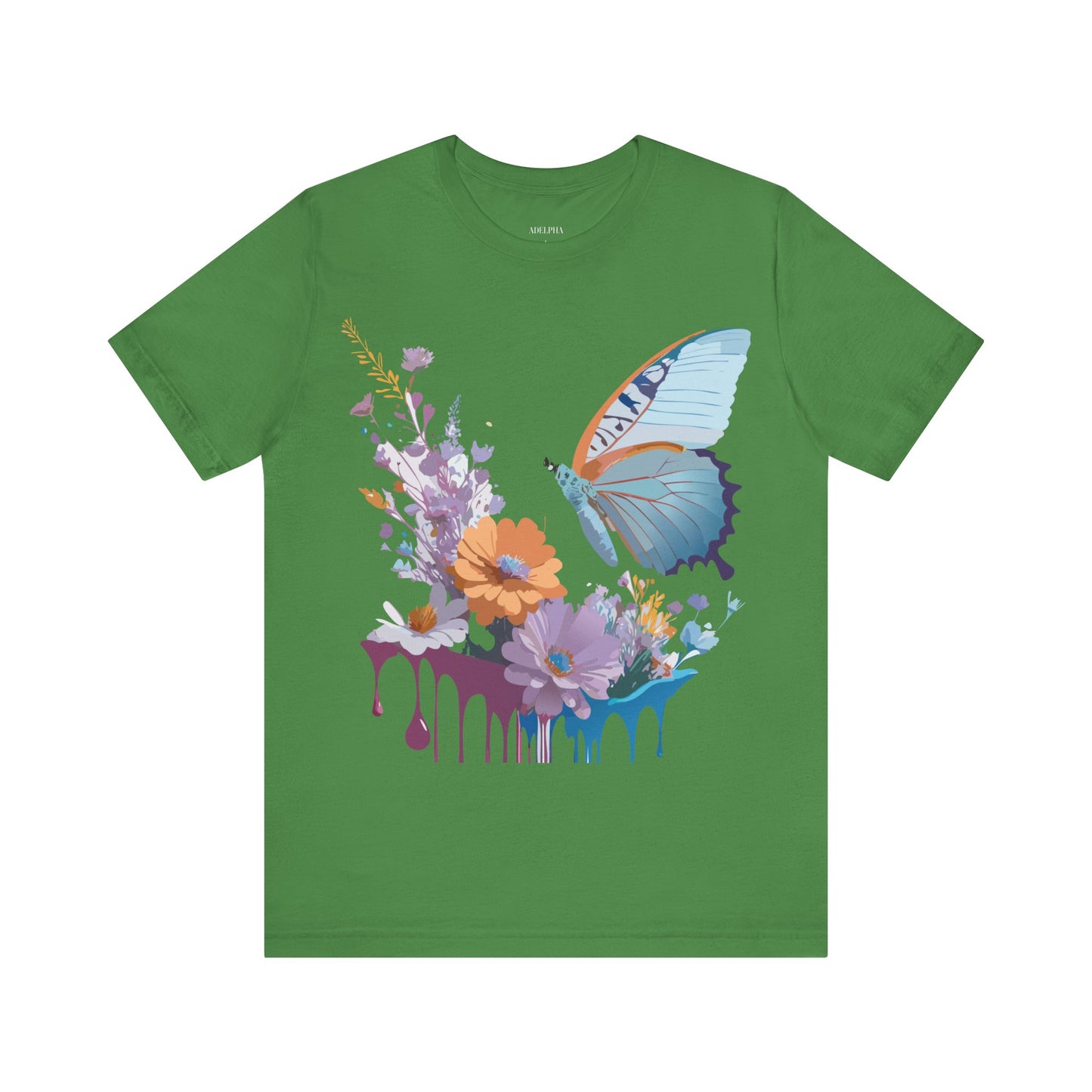 T-Shirt aus natürlicher Baumwolle mit Schmetterling