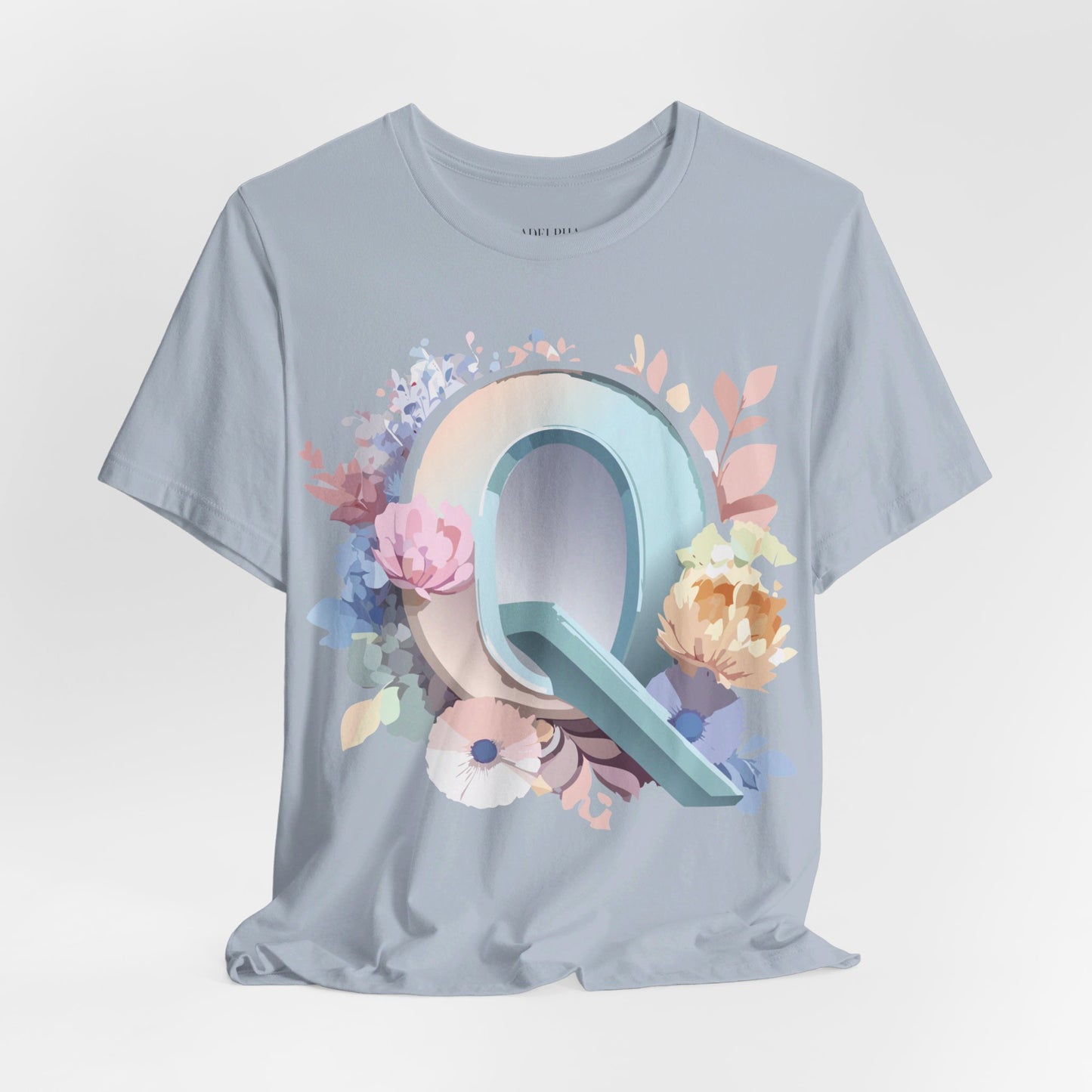 T-shirt en coton naturel - Collection Lettres - Q