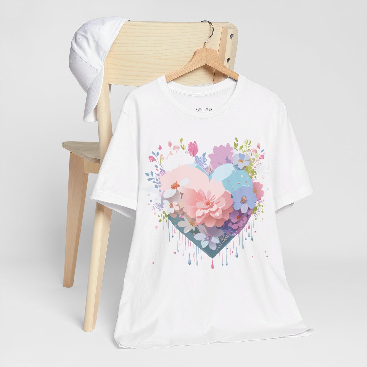 Natural Cotton Tee Shirt - Love story Collection