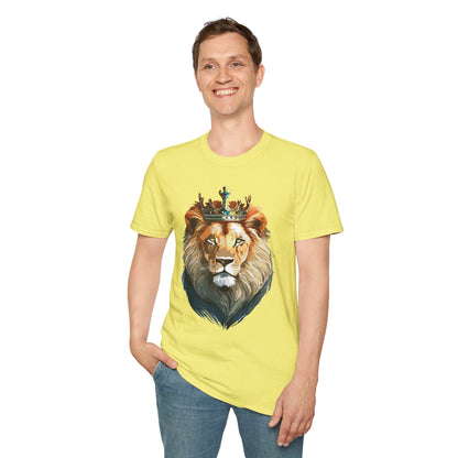 Lion Shirt Unisex Softstyle Tee Gildan 64000 100 Percent Ring Spun Cotton