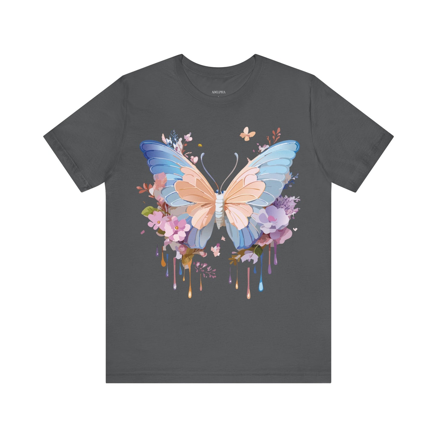 T-Shirt aus natürlicher Baumwolle mit Schmetterling