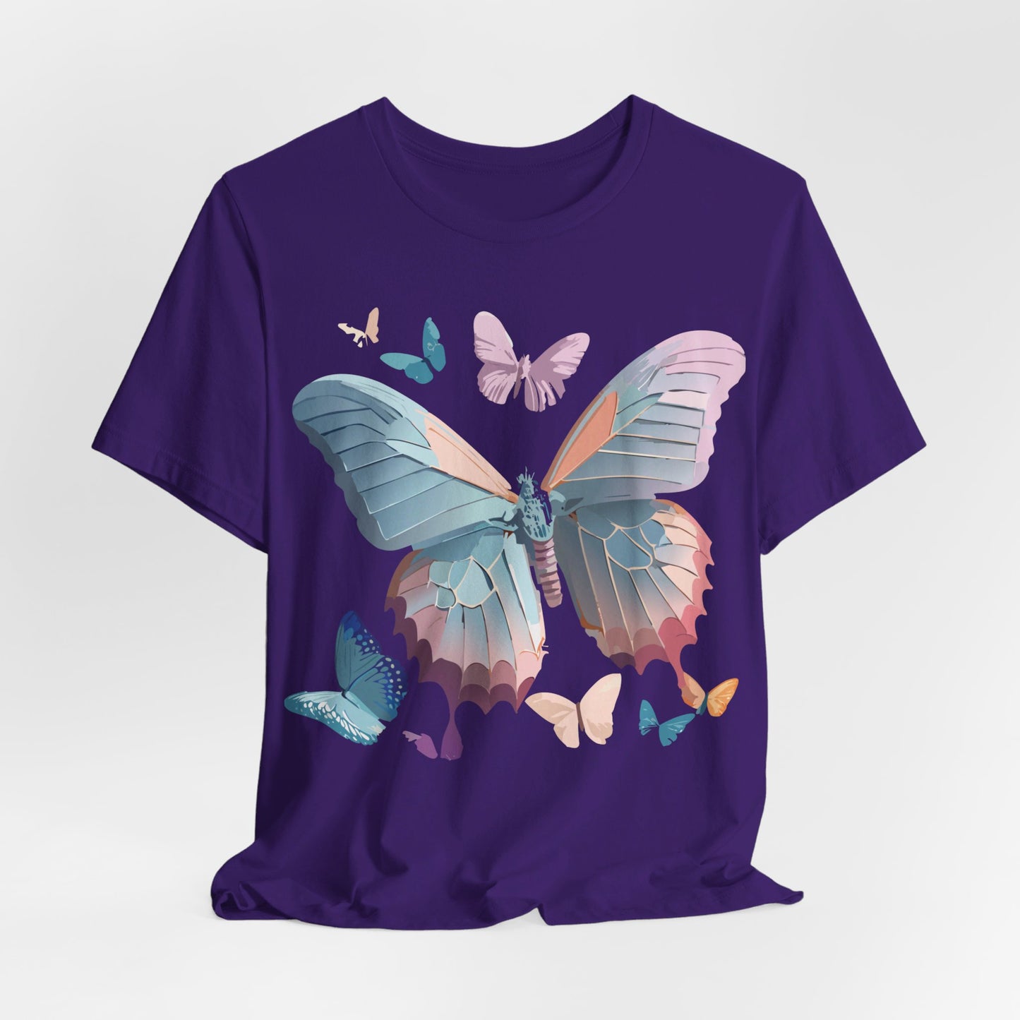 T-shirt en coton naturel avec papillon