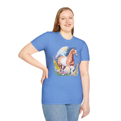 Horse Shirt Unisex Gildan Softstyle Tee 100 Ring Spun Cotton