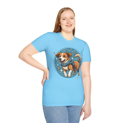 Unisex Dog And Animal Print Shirt Gildan Softstyle 64000 Tee
