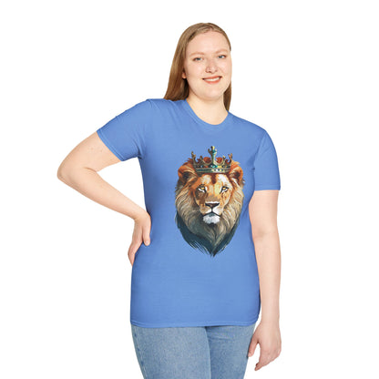 Lion Shirt Unisex Softstyle Tee Gildan 64000 100 Percent Ring Spun Cotton