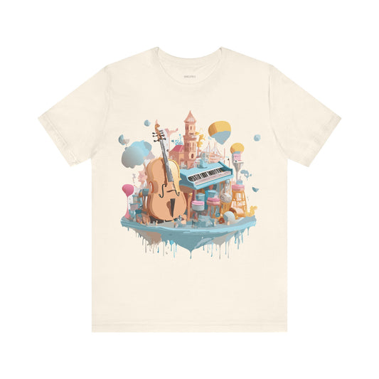 T-shirt en coton naturel - Collection Musique