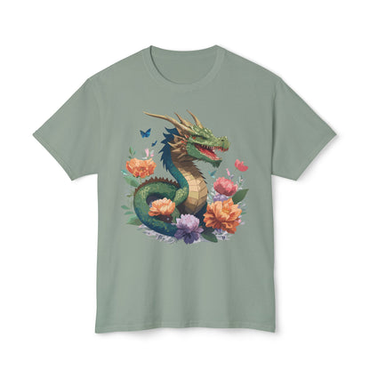 Dragon T Shirt With Art Print HD Cotton Unisex Tee Vintage Dragon Design