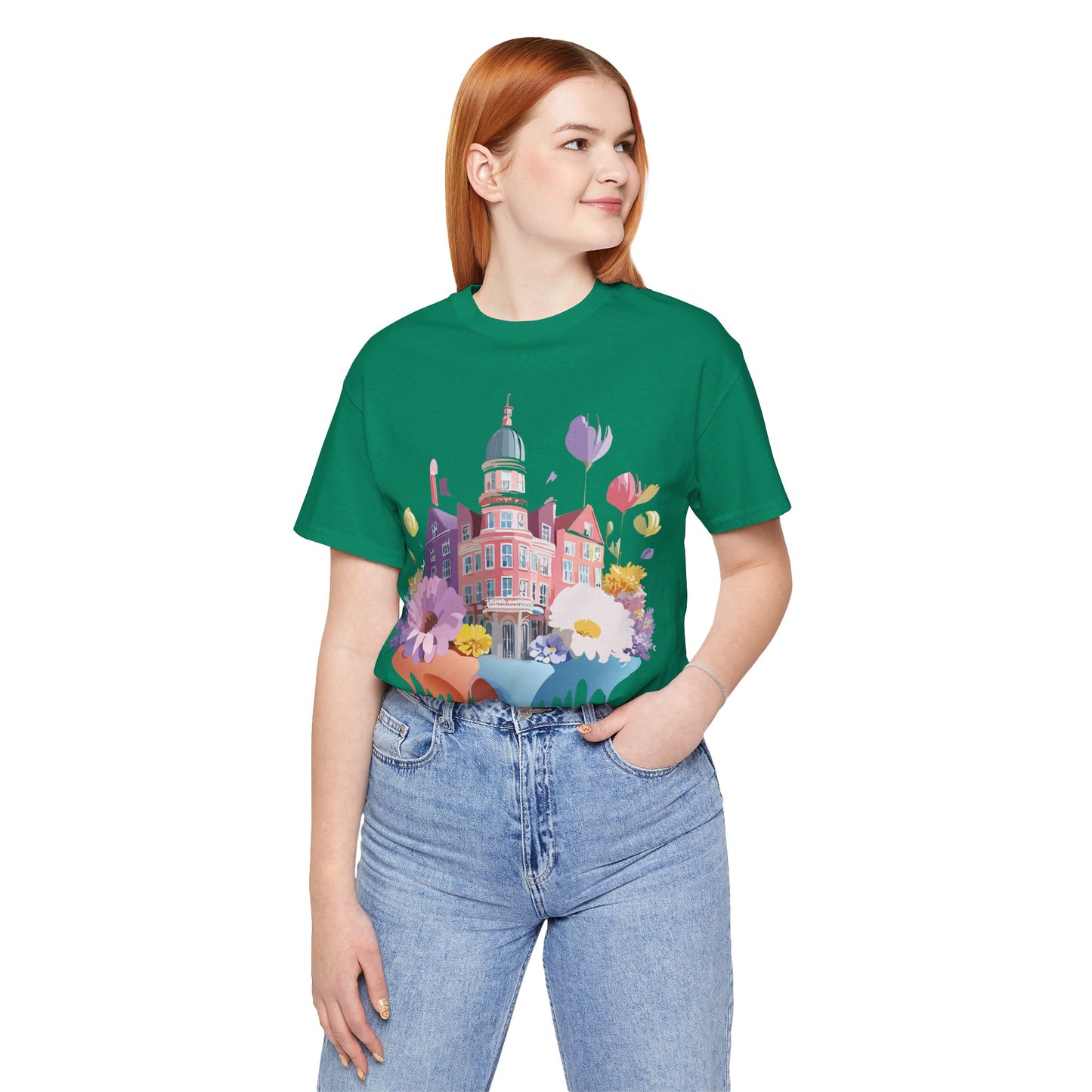 Natural Cotton Tee Shirt - Beautiful Places Collection - Amsterdam