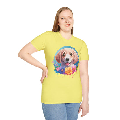 Unisex Dog Shirt Animal Tee Gildan Softstyle 64000 100 Percent Cotton