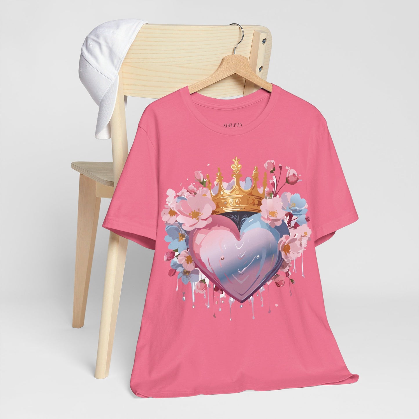 T-Shirt aus natürlicher Baumwolle – Love Story-Kollektion