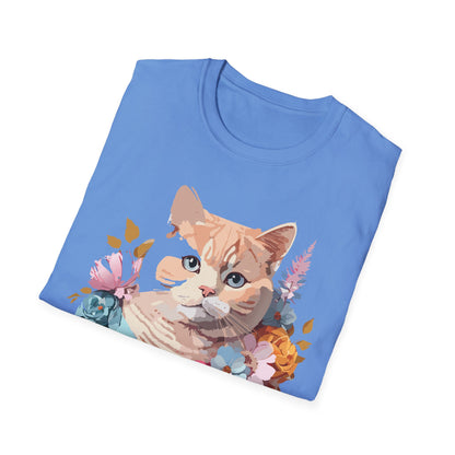 Cat Shirt Unisex Kitten Tee Softstyle Gildan 64000 Cotton Tee