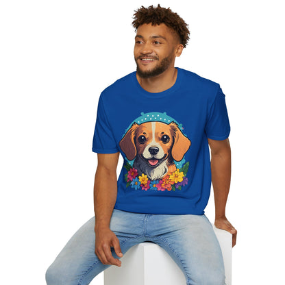 Dog Shirt Unisex Animal Tee Softstyle Cotton Ring Spun Comfort