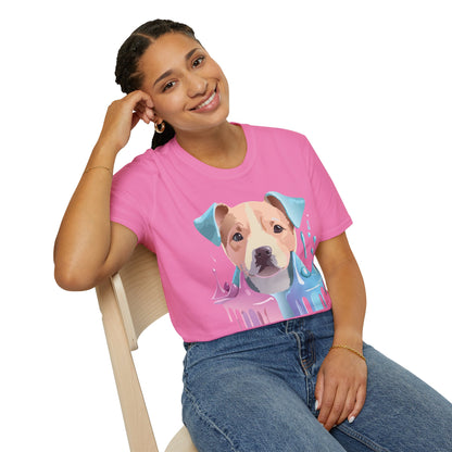 Dog Shirt Unisex Animal Tee Softstyle Gildan 64000 Cotton Tee